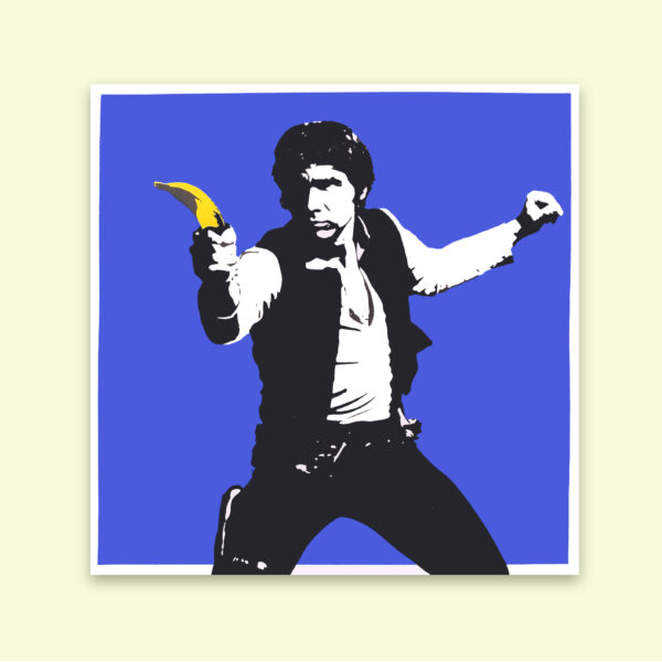 Hans solo banana gun - Thirsty Bstrd - Atelier Fwells serigraphie Paris - screenprinting