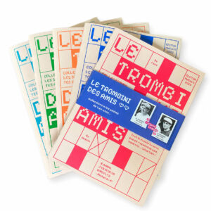 Trombini des amis - le livre de collection des sosies de ses amis par Romain Fwells - Couverture sérigraphiée à l'Atelier Fwells - intérieur imprimé en offset - 100% fabriqué en France