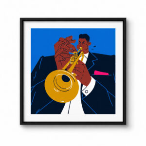 Miles-Davis-Serigraphie-Wojtek-Nowak-Paris Atelier Fwells