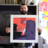 Bill Evans de Wojtek Novak Imprimé à l'atelier Fwells, Paris 13e Sérigraphie artisanale - Portrait de Wojtek et son affiche