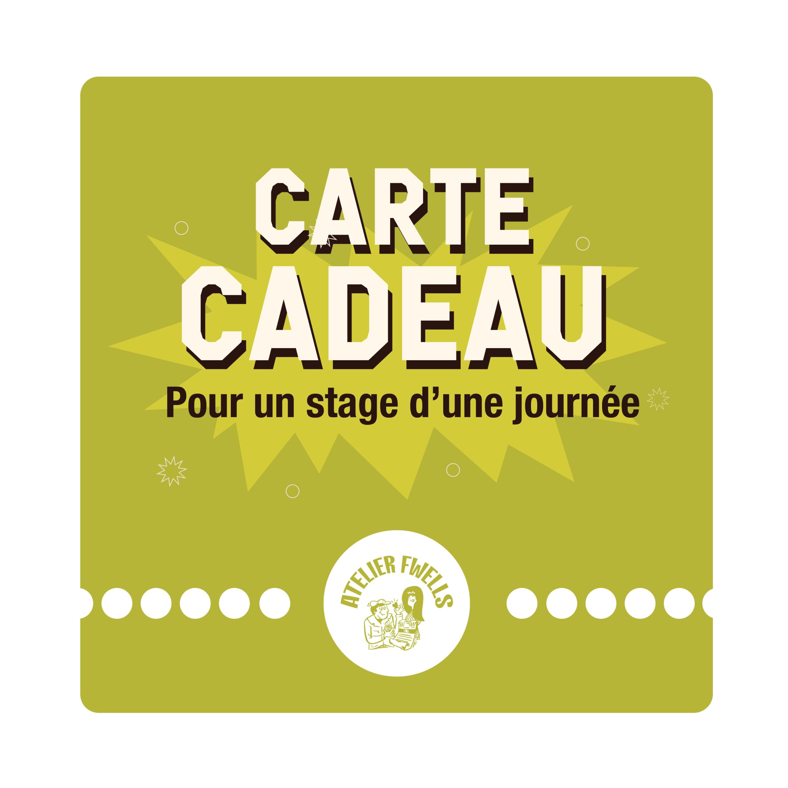 Carte cadeau pour un stage d'une journée à l'Atelier Fwells - Sérigraphie Paris