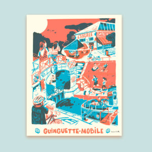 Guinguette - Atelier Fwells Sérigraphie Paris - Design Romain BERNARD