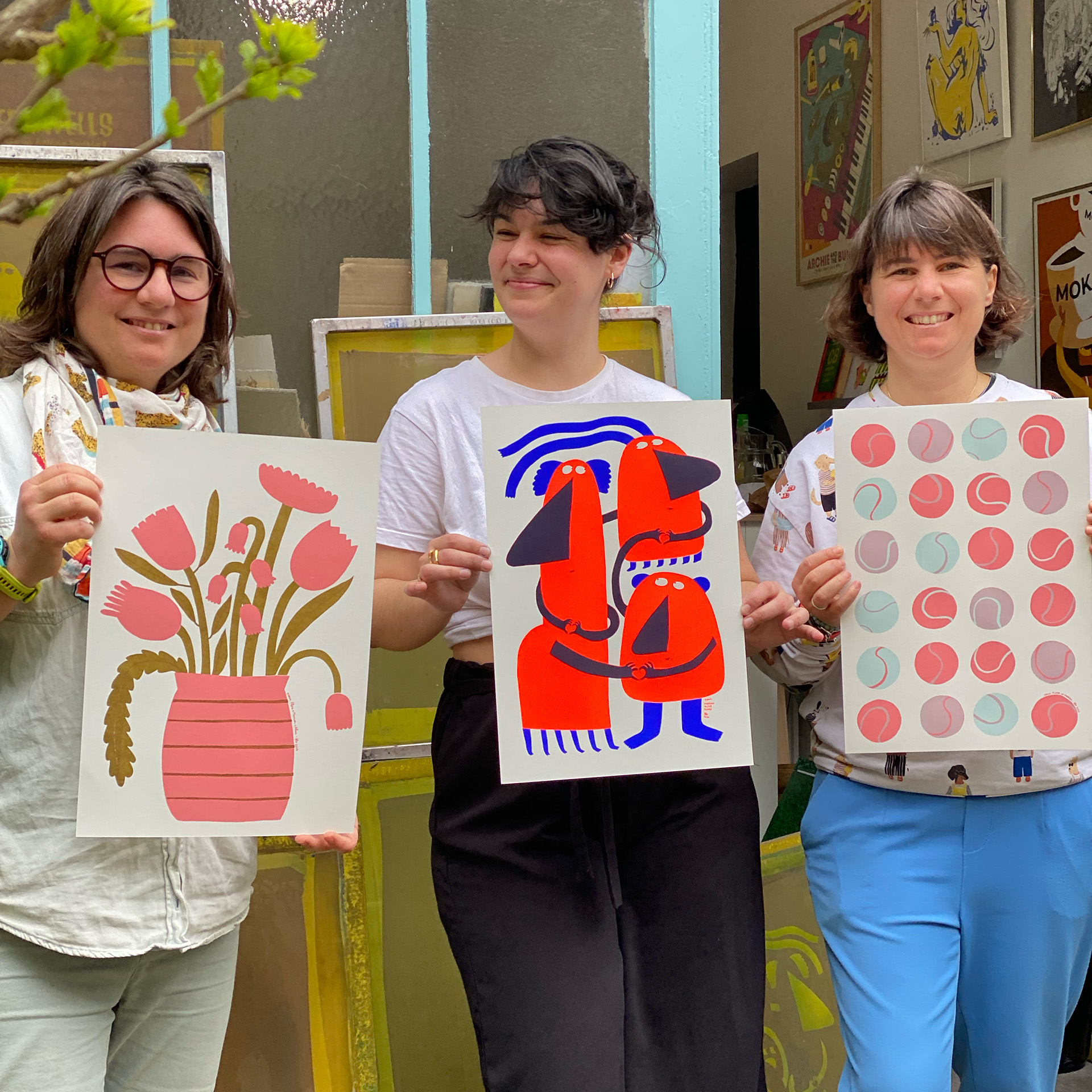 Initiation à la sérigraphie à l'Atelier Fwells (Paris), atelier de sérigraphie et studio graphique