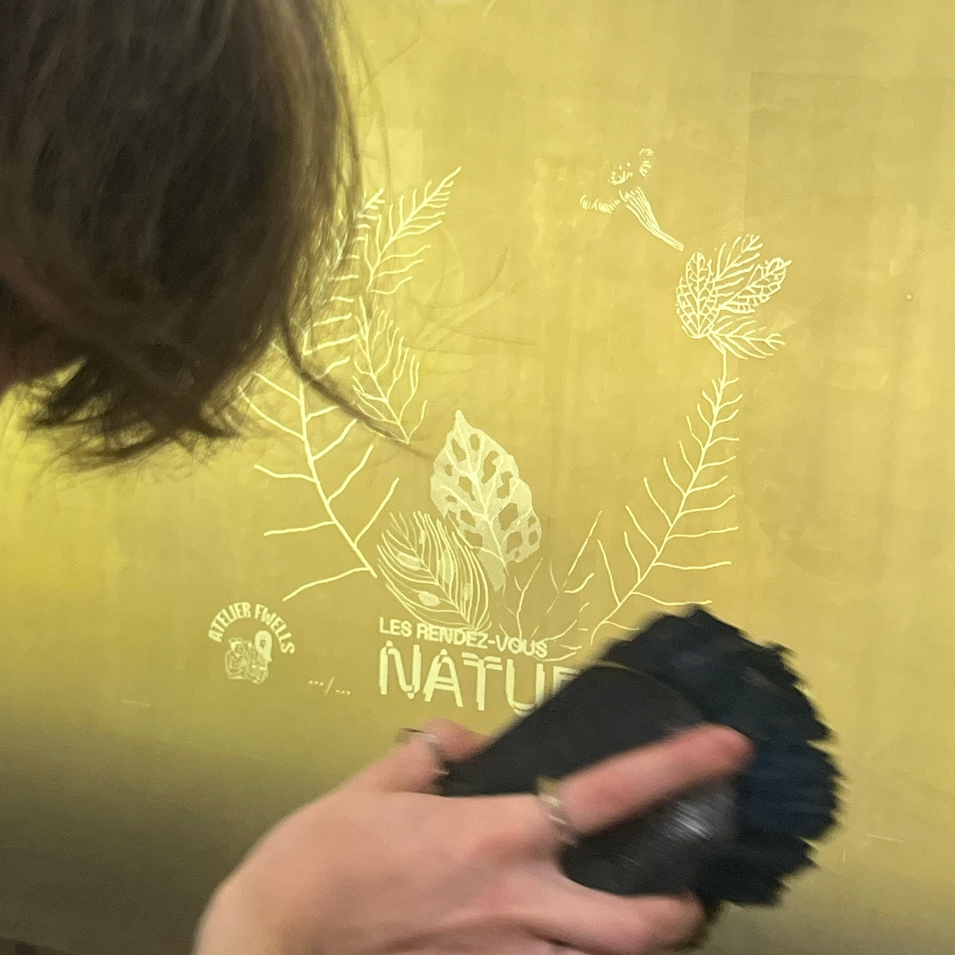 Révélation du pochoir - Atelier Fwells - Sérigraphie Paris