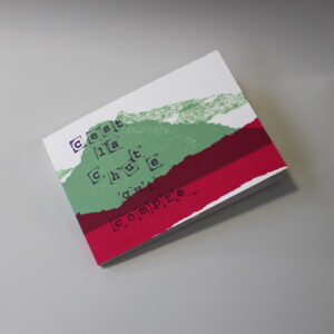 C'est la chute qui compte - carnet labellisé Fabriqué à Paris 2026 - Couverture sérigraphiée par l'Atelier Fwells à Paris