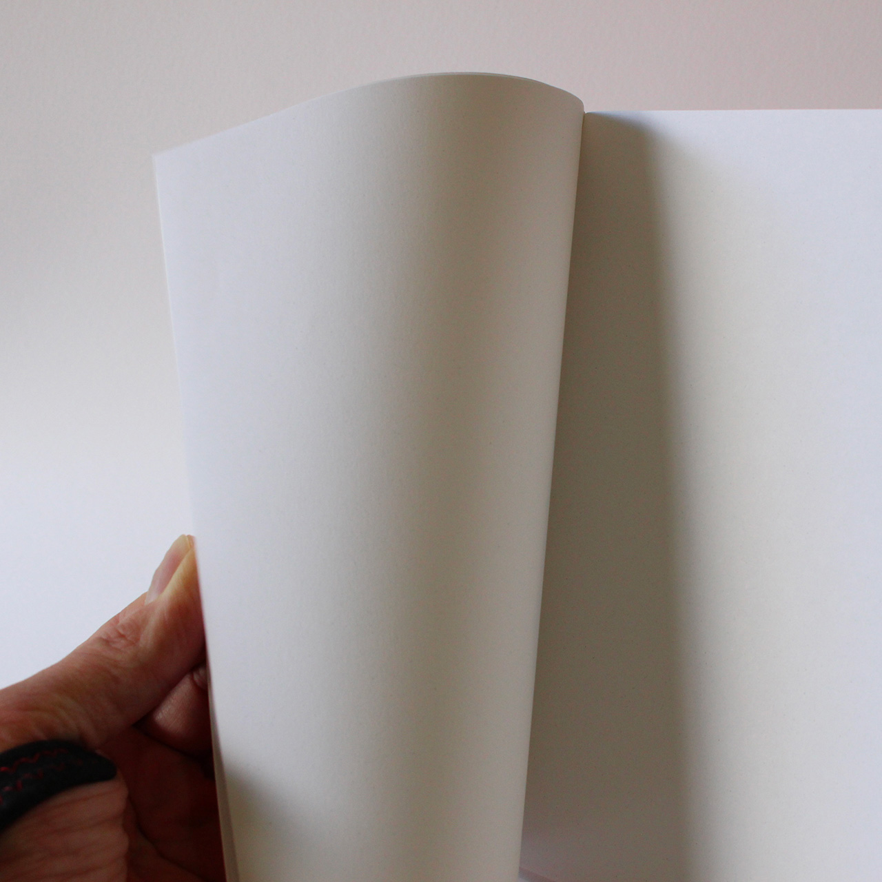 Carnet A5 magma rouge - Créé par l'atelier Fwells à Paris - L'intérieur