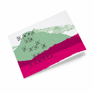 C'est la chute qui compte - carnet labellisé Fabriqué à Paris 2026 - Couverture sérigraphiée par l'Atelier Fwells à Paris