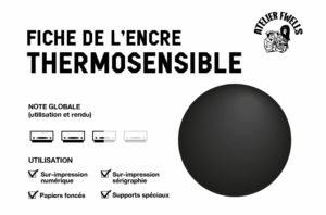 Fiche encre thermochromique ou thermosensible - Sérigraphie Paris