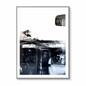 Au vrai coq - bistrot - Une sérigraphie de Romain Fwells - Atelier Fwells Paris - Mockup