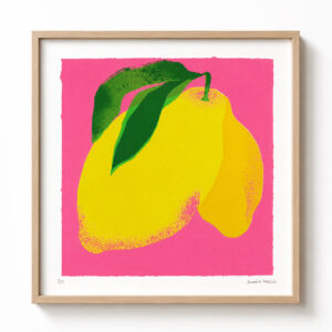 Affiche Citron - Sérigraphie par l'Atelier Fwells - 3 couleurs