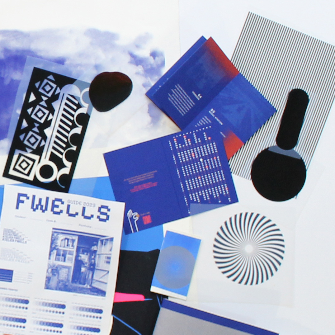 Journées thématiques avec Élodie Palumbo et Atelier Fwells - grille de composition et sérigrpahie
