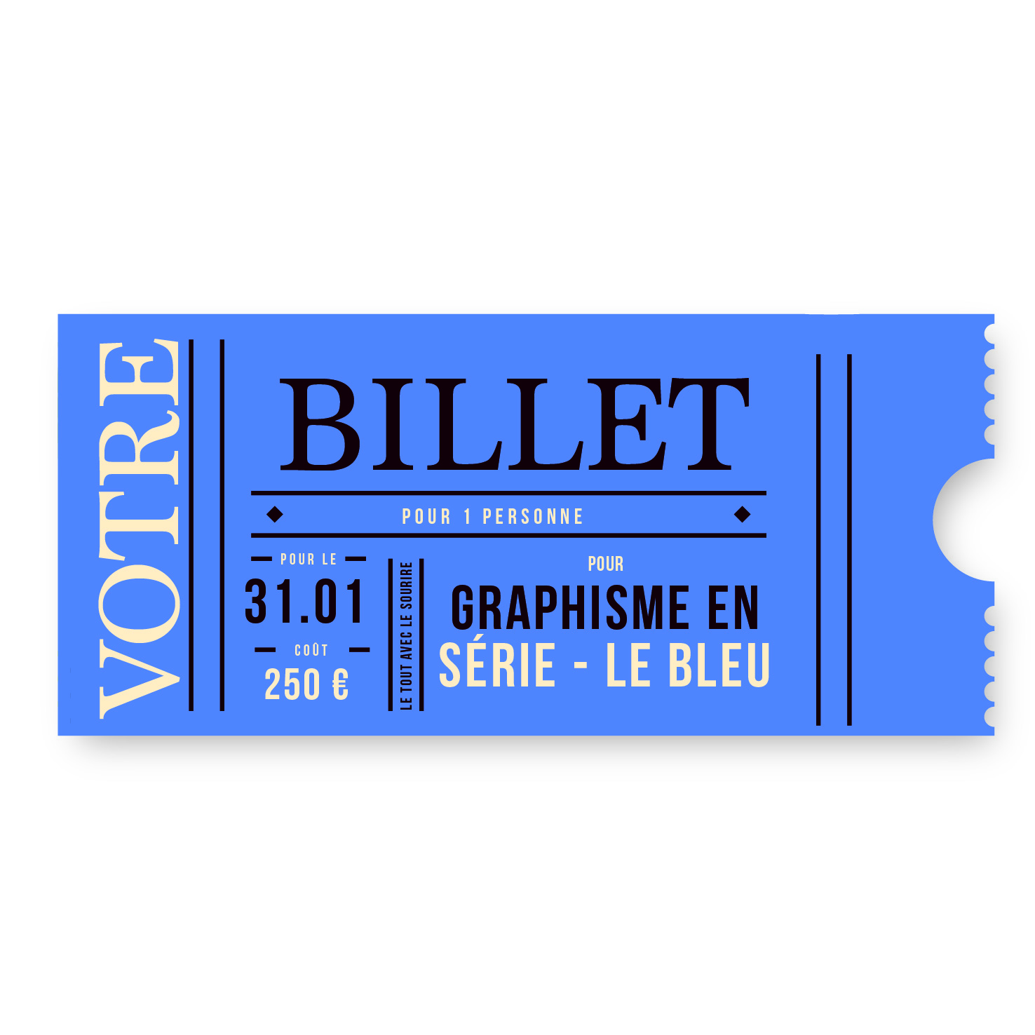 Billet - Graphisme en série - "Autour du bleu" le 31 janv.