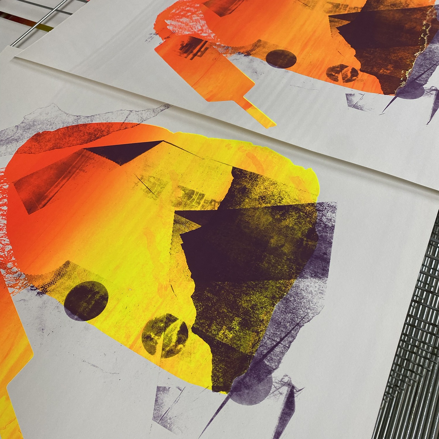 Tirage a partir d'objets qui quotidien - upcylcing de déchets - Sérigraphie à l'Atelier Fwells - Cours du soir