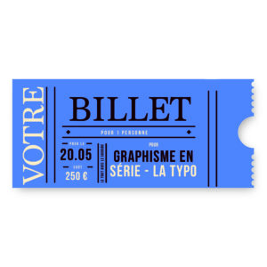 Billet Graphisme en série autour de la typo avec Elodie Palumbo et l'Atelier Fwells