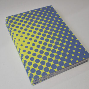 Carnet Magma jaune non ligné format A5 - Couverture en sérigraphie - Carnet issu de chutes de papier de l'Atelier Fwells