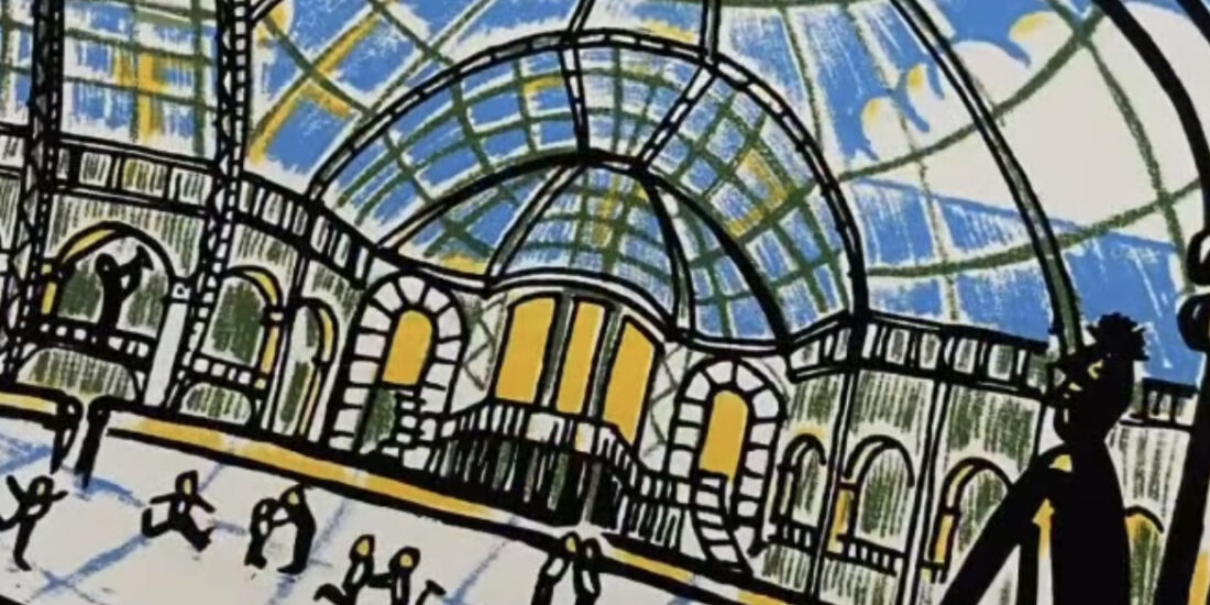 Le Grand Palais illustré par Loic Defontaine - sérigraphié à Paris à l'Atelier Fwells