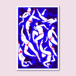 Plongée d'Olivier Junière sérigraphiée par l'Atelier Fwells à Paris