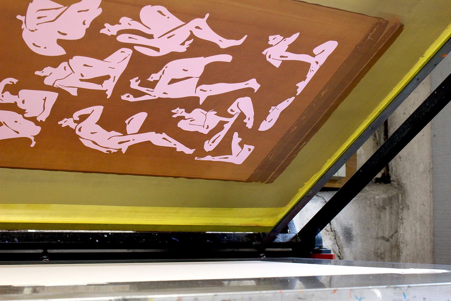 Le Sauna d'Olivier Junière - Sérigraphié à l'Atelier Fwells - Work in progress