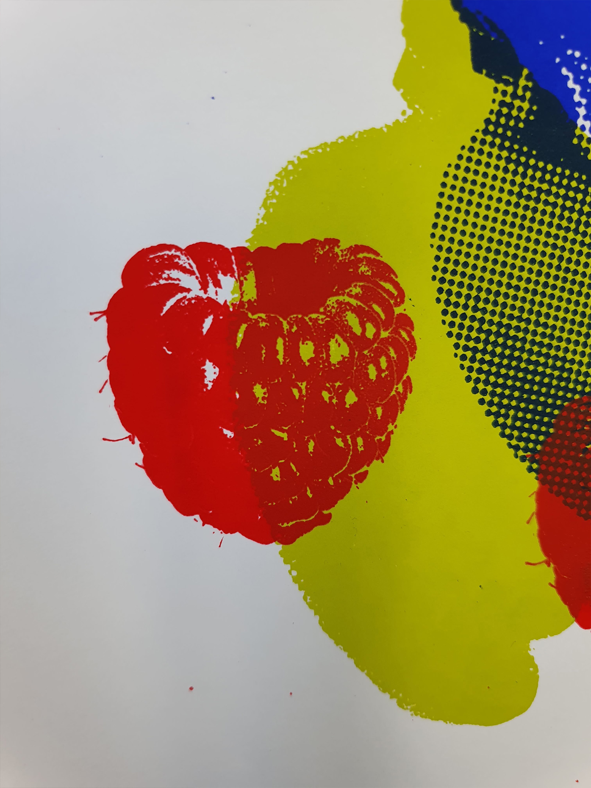 aperçu de formes couleurs et trames type Warhol en sérigraphie à l'atelier fwells lors des initiations