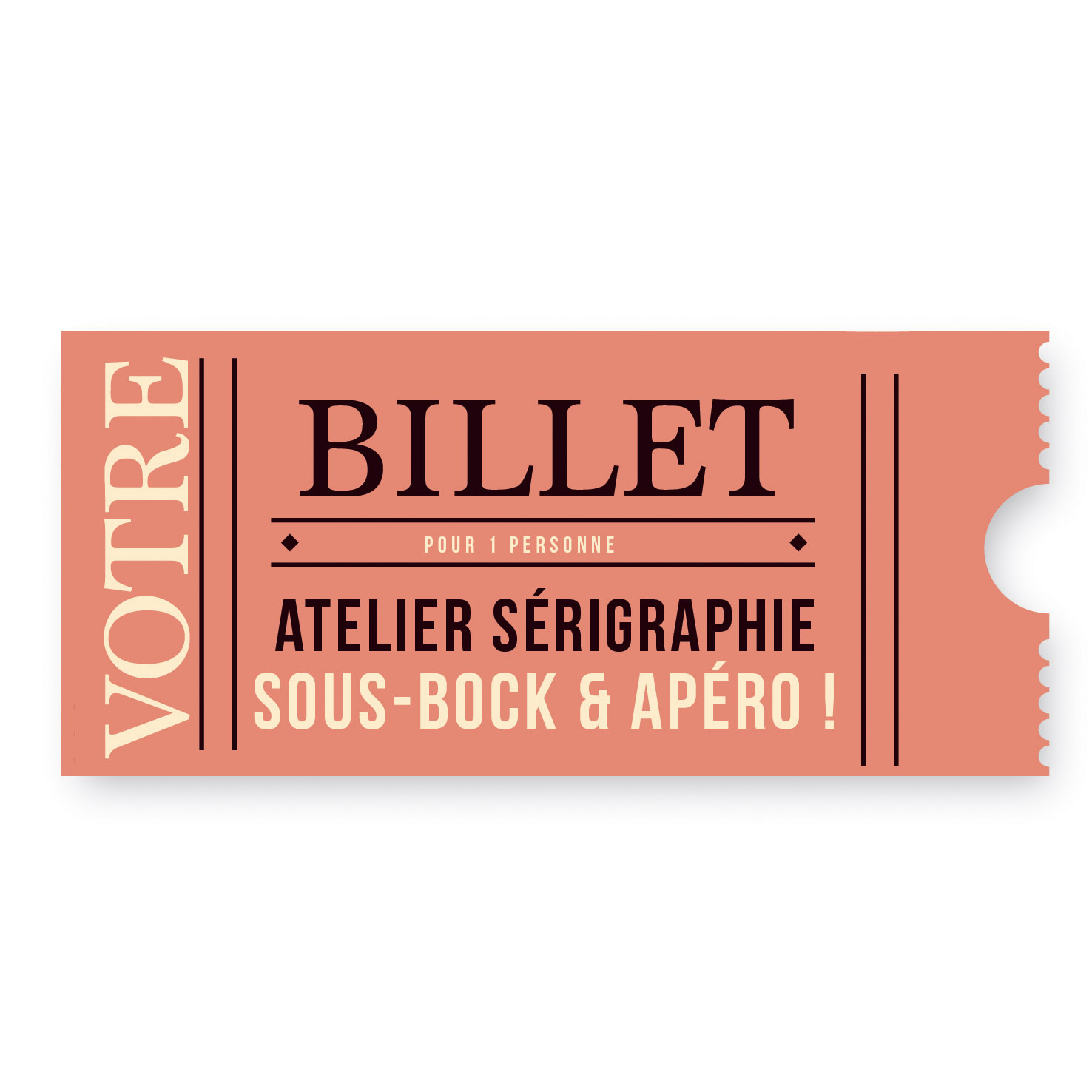 Sérigraphiez votre lot de 6 sous-bocks, et poursuivez avec l’apéro à l’atelier pour un moment convivial ! > Atelier de l'été à l'Atelier Fwells