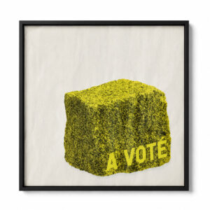 à voter - la pavé électoral de l'année sérigraphié et vendu avec son enveloppe bleu