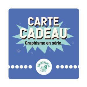 Carte cadeau pour graphisme en série