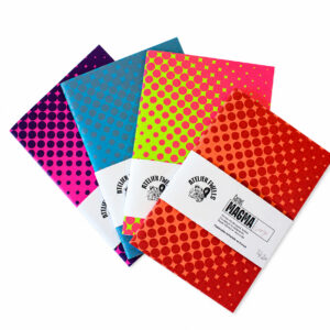 Carnets magma A5 non lignés - 100% fabrication française - Couverture sérigraphiée - Edition Atelier Fwells